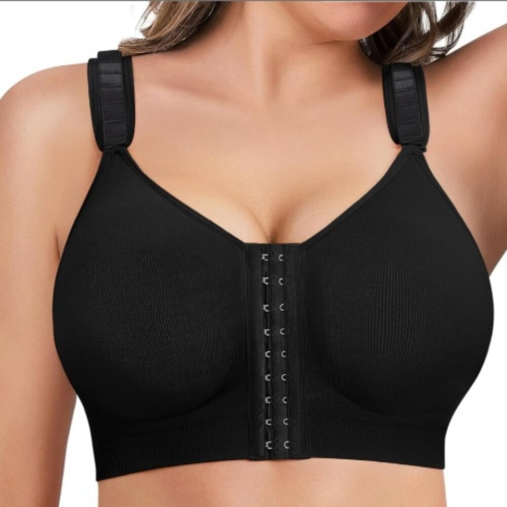 Wireless Front Closure Bras For Women Compression Mastectomy Bra (250)